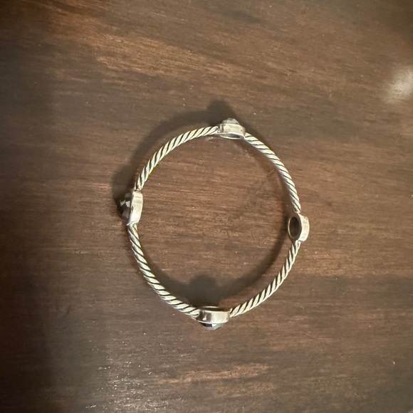 David Yurman Confetti Hematite Bangle Bracelet - Picture 4 of 6